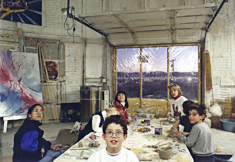 art for kids ages 4 through 80 in the grain bins